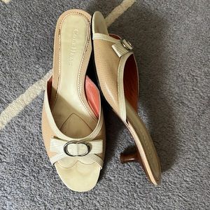 Cole Haan Open Toe Kitten Heel Pump Size 9 B